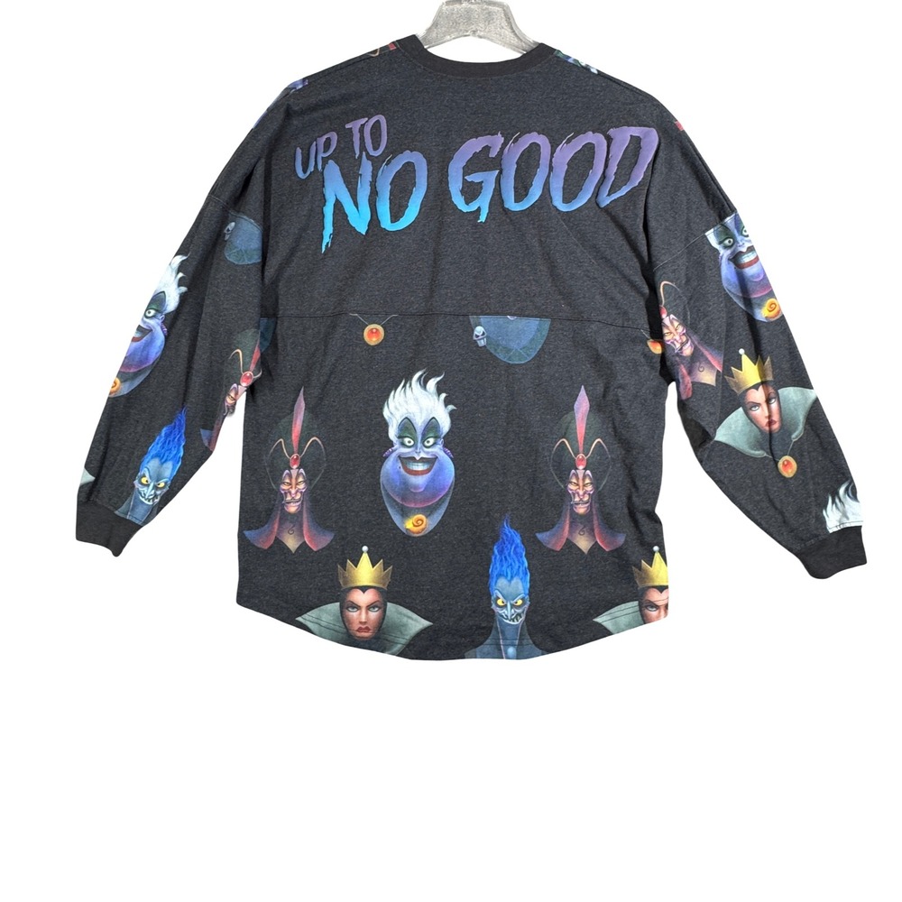 Disney Villains Spirit Jersey Up To No Good Gray Long‎ Sleeve Disneybound Medium